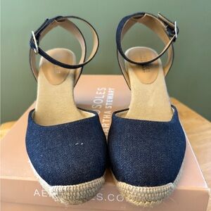 Aerosoles Martha Stewart Women's Denim Espadrille Sandals